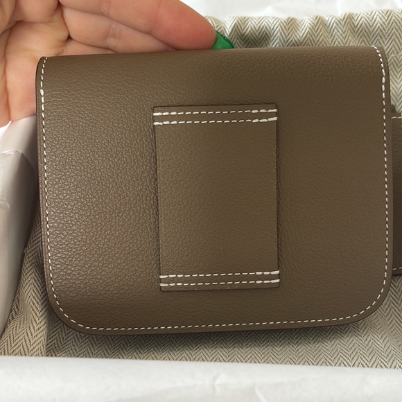 HERMES NEW IN BOX CONSTANCE SLIM WALLET ETOUPE - Picture 5 of 9